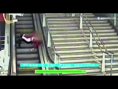 Wie Rolltreppen Reisenden zum Verhängnis werden   Video