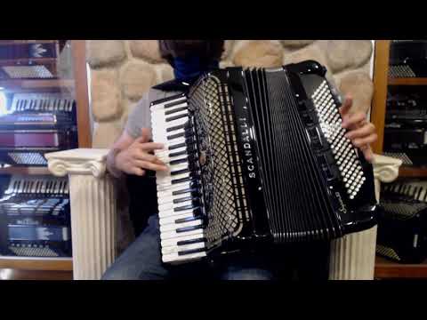 SCANSUPVIHBKP - Black Scandalli Super VI Piano Accordion LMMH 41 120 $7999