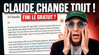 Ça change tout : OpenClaw ne va plus supporter tes tokens Claude Code