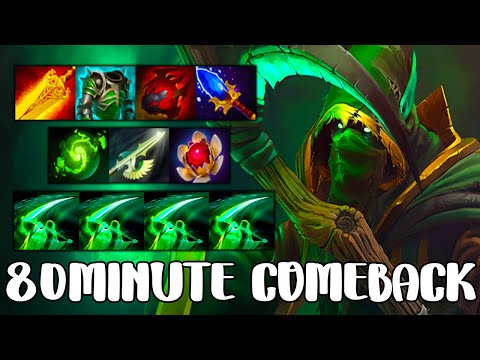 80MINUTE COMEBACK [ Necrophos ] THE MOST EXTREME COMEBACK - DOTA 2 GAMEPLAY
