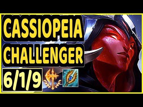ZVEN (CASSIOPEIA) - 6/1/9 KDA CHALLENGER GAMEPLAY - NA