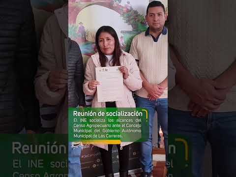 Las Carreras, Chuquisaca, fortalece su compromiso con el Censo Agropecuario 2026
