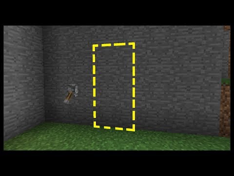 MINECRAFT - COME FARE UNA PORTA NASCOSTA IN UN MURO