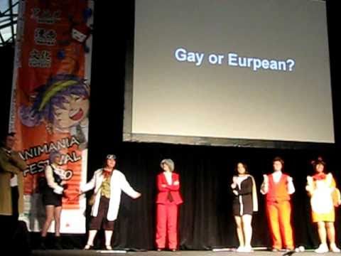Animania 2010 Sydney ~ Phoenix Wright Ace Attorney skit "Gay or European?"