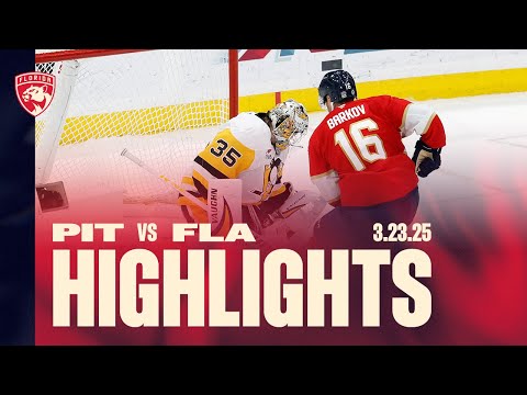 Panthers vs Penguins Highlights | 3.23.25