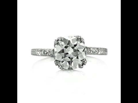Mark Broumand -  2.16ct Old European Cut Diamond Vintage Engagment Ring