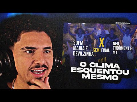 NOVENTA REAGE a (ESQUENTOU O CLIMA 😳) SOFIA, MARIA E DEVILZINHA X NEO, THORMENT E MT - BDH5ANOS