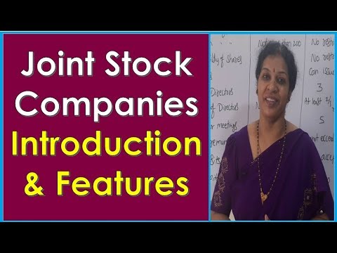 Introduction Features of Joint Stock Company BOM Company Law Subject