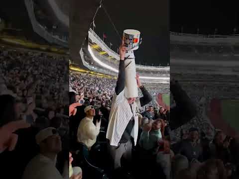 Friends played bucket game together in the stadium