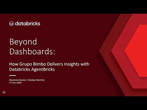 Watch: Beyond Dashboards: Real-Time Sales Insights with Databricks Genie and AI