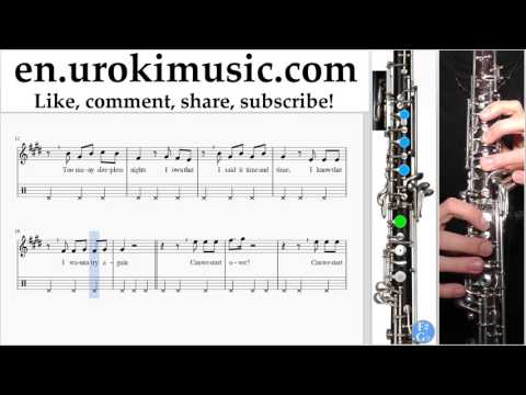 Oboe lessons Imagine Dragons - Start Over Sheet Music Tutorial Part#2 um-i352