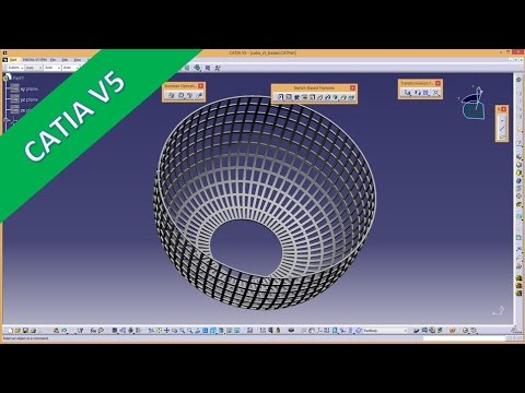 Plastik basket simple solution Catia v5 Training Part Design