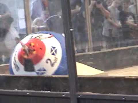 Robot Wars Typhoon 2 v Battlebots SlamJob