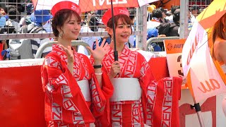2024 SUPER GT Rd.4 FUJI #36 寺地みのり さかいゆりや ZENTsweeties 決勝日ピットウォーク レースクイーン 4K