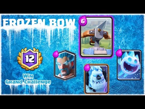 Frozen X-Bow 12 Win Grand Challenge!!! Best New XBow Deck Clash Royale