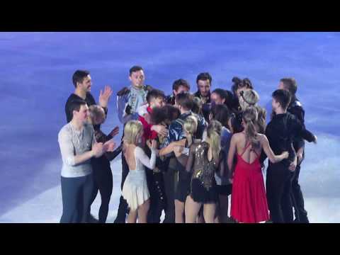 Art on Ice 2019 - Finale Basel  - Stéphane Lambiel encore + final spin + group hugs 1