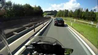 preview picture of video 'Mit einer Honda 1300er Pan European schnell fahren!'