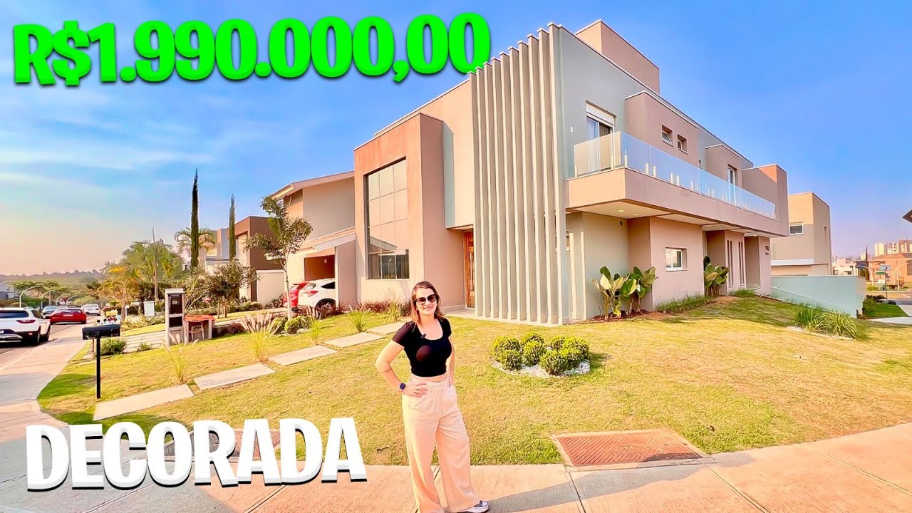 Lindo sobrado decorado, com 290m2 em terreno de 310m2, 4 suítes com closet