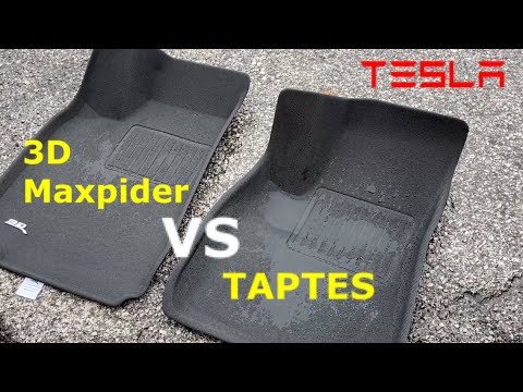 3D MAXpider vs TAPTES Floormats for Tesla! Differences and Similarities.