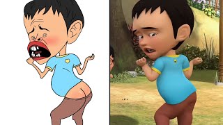 Download lagu Goyang Upin Ipin Drawing Meme | Upin & Ipin Kartun Lucu | Part 3 mp3