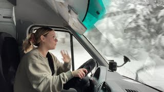 Stranded Hours From Home in Snow Storm in an Empty Van