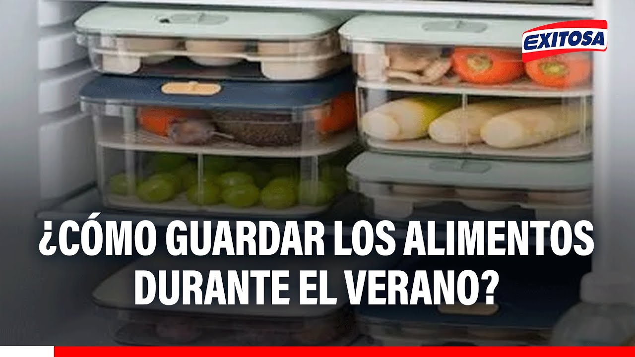 🔴🔵 ¿Cómo guardar los alimentos de forma salubre en verano?