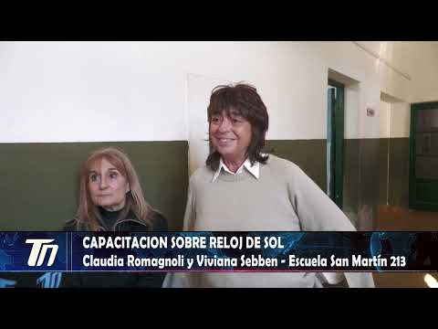 CAPACITACIÓN SOBRE RELOJ DE SOL - Claudia Romagnoli y Viviana Sebben - Escuela San Martín 213.