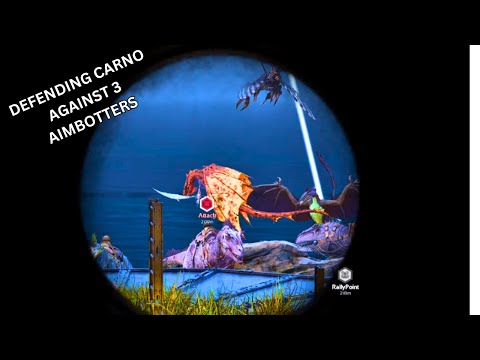 3 Aimbotters Tried To Fob Our Carno Cave And Failed Against 3 Defenders Ark PvP