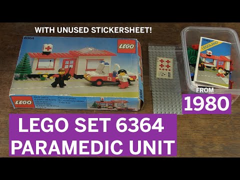Auspacken, Aufbauen und Testen des Lego-Sets 6364 „Rettungswagen“ von 1980! #lego #legoland