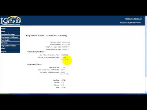 KDOR Bingo Tutorial - Distributor Return