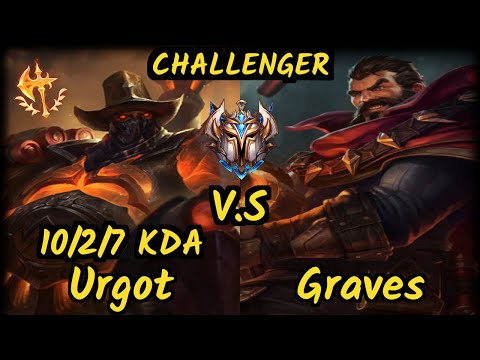 FLA Shrimp (URGOT) vs GRAVES - 10/2/7 KDA JUNGLE CHALLENGER GAMEPLAY - BR
