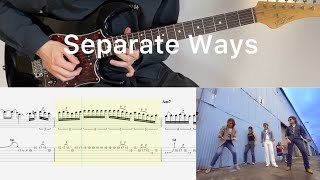Journey - Separate Ways (Worlds Apart) (guitar cover with tabs & chords)