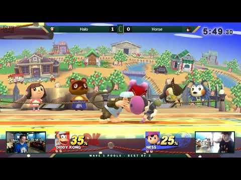 Chronicles: Origins 2 Pools - Halo (Diddy Kong) vs Horse (Bayonetta/Ness)