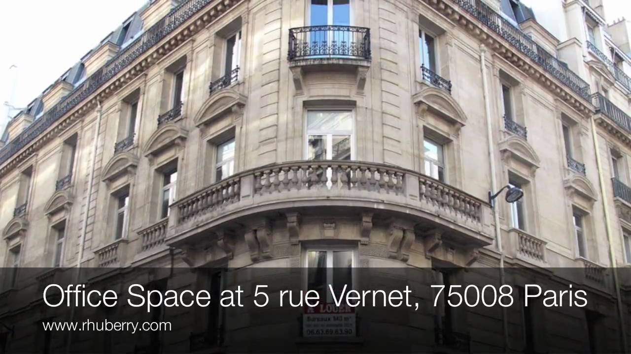 Watch video Office Space at 5 rue Vernet, 75008 Paris Office Space at 5 rue Vernet, 75008 Paris