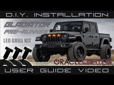 PreRunner Clearance Lights- LED Grill Light Kit Installation on Jeep Gladiator JT / Jeep Wrangler JL