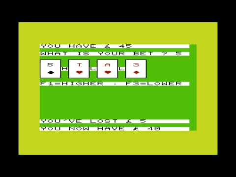 Three Great Games of Chance for the Commodore VIC-20 / Commodore VC-20