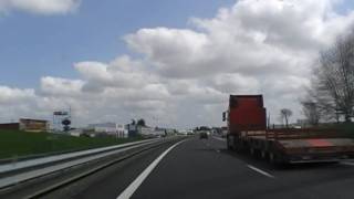 preview picture of video 'Driving On The N12 Between Guingamp & Kerguillerm, Brittany, France 14th April 2010'