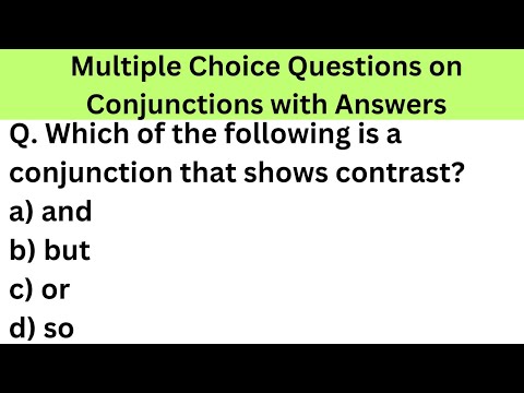 Conjunction [2]| Conjunction Exercise class 4