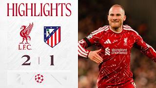 Highlights: Liverpool 2-1 Atletico Madrid | Szoboszlai & Mac Allister Goals in Champions League!