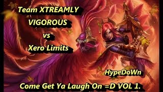 League Of Legends - Team XTREAMLY VIGOROUS vs Xero Limits - COMEDY SHOWDOWN - S4 !