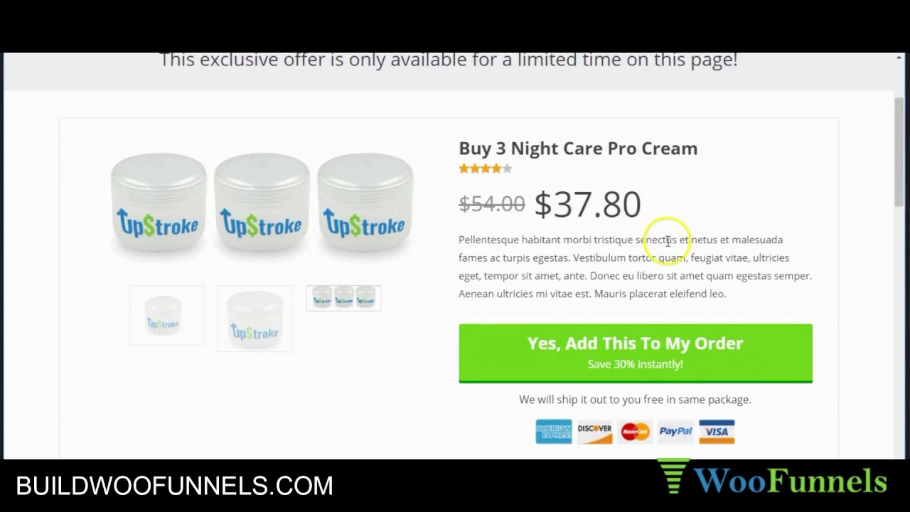 Watch Your 1-Click Upsell Funnel In Action Built Using UpStroke