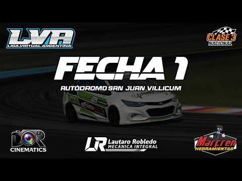 LigaVirtualArgentina - CLASE 3 NACIONAL - FECHA 1: Circuito San Juan Villicum, Albardón, San Juan.