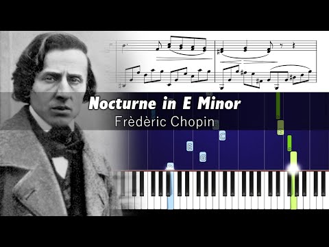 Chopin - Nocturne in E Minor, Op. 72, No. 1 - Piano Tutorial with Sheet Music