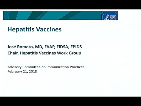 February 21, 2018 ACIP Meeting - Hepatitis Vaccines