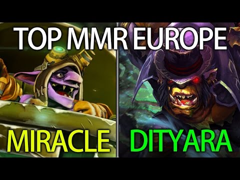 Top MMR Europe Miracle MID Timber vs DityaRa Ranked Gameplay Dota 2