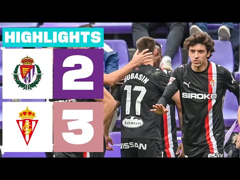REAL VALLADOLID  2 - 3 REAL SPORTING | RESUMEN LALIGA HYPERMOTION