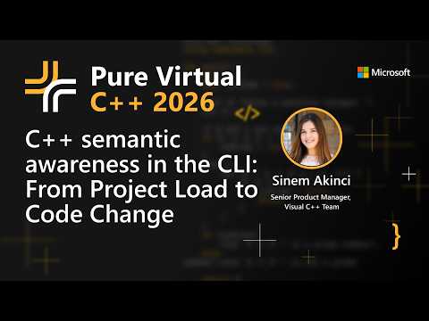 Video Thumbnail: C++ semantic awareness in the CLI: From Project Load to Code Change