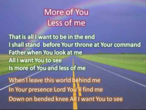 More of You less of me.wmv