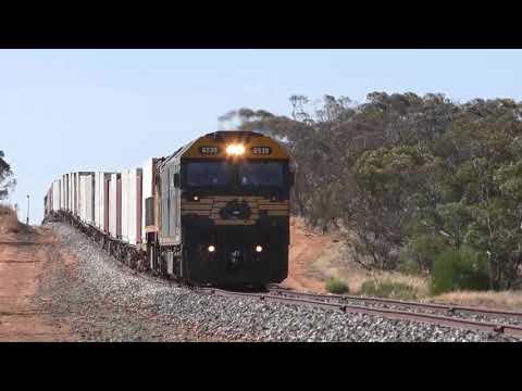 The Pacific National Freight Train around Manangatang and Ultima - The Mallee in Victoria's North