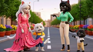 Mischievous little cat✂️secretly cut her mother's dress😭👗| Cat Ai Story